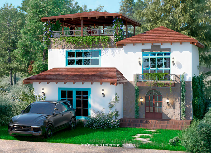 Modelo Kusi - Vivienda donde el confort moderno se integra con un entorno andino, creando un espacio y acogedor.